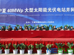 寧夏40兆瓦大型太陽能光伏電站成功并網