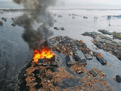 日本福島第一核電站爆炸 核泄漏擴散