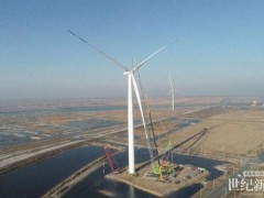 中石化起運(yùn)承建東營風(fēng)電裝備測試基地中船海裝H220-10MW樣機(jī)機(jī)組吊裝成功