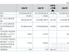 貝特瑞2024年實現(xiàn)歸母凈利潤9.3億元