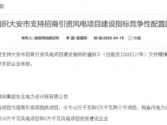 吉林白城啟動(dòng)150MW風(fēng)電項(xiàng)目競(jìng)配！